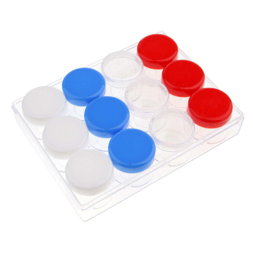 15g 12 Slots Storage Box Case Organizer Carfts Jewelry Container Multi-Color