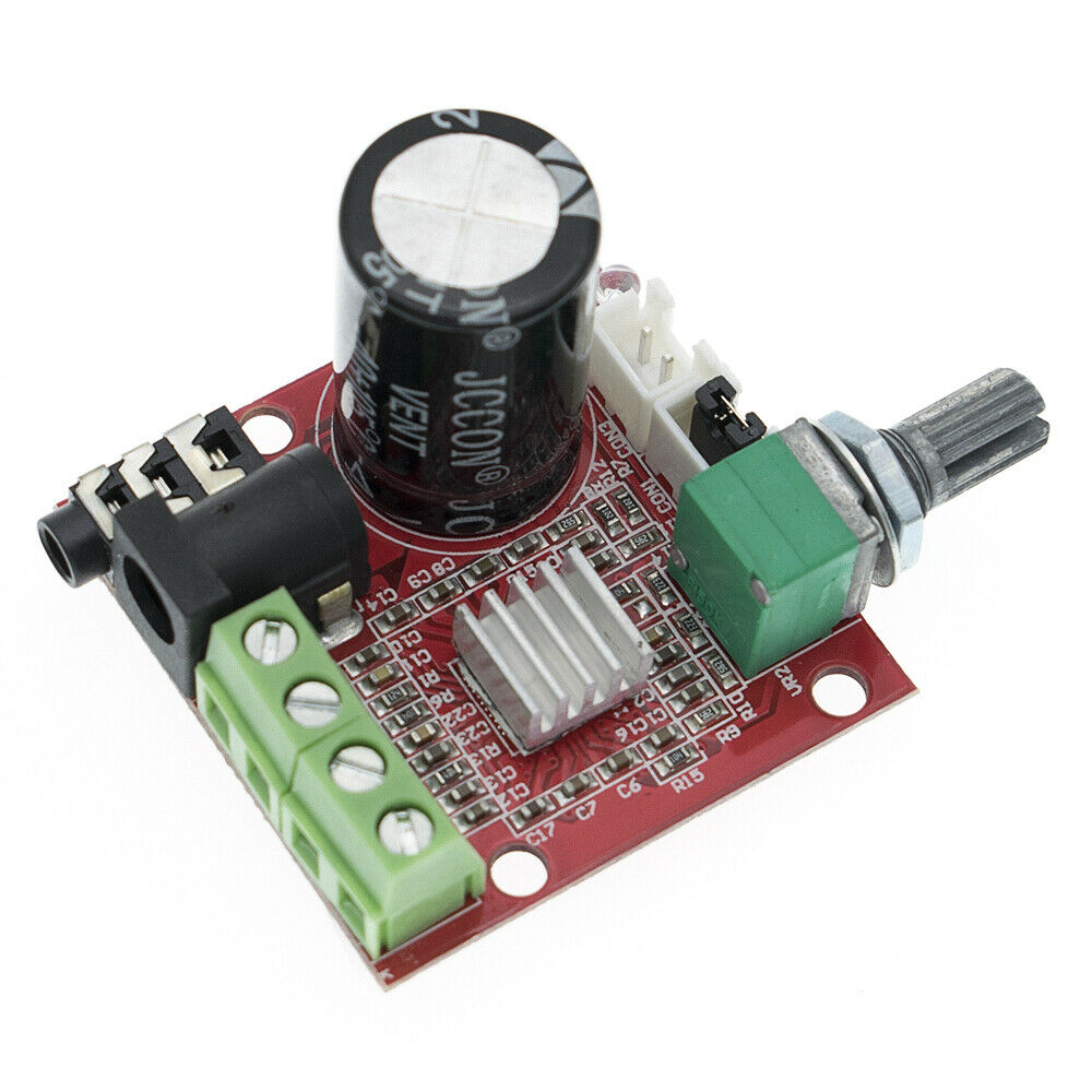 Mini Hi-Fi PAM8610 Audio Stereo Amplifier Board 2X10W Dual Channel D Class 12V