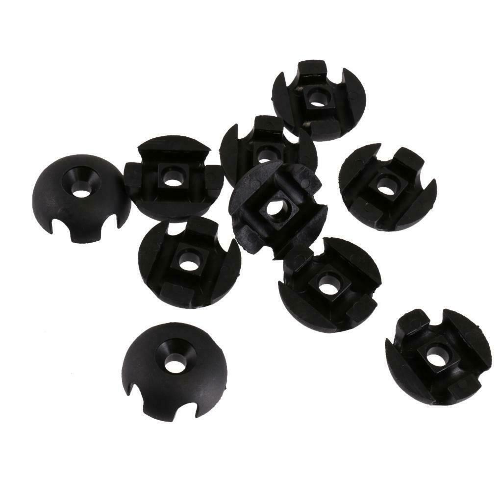 10pcs Deck Line Guide Slotted Round Kayak Out Fitting Deck Sailing Rigging
