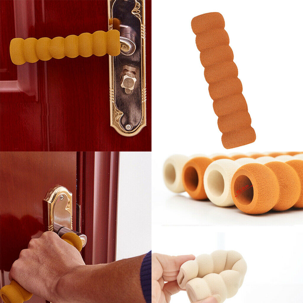 1 Pair EVA Foam Door Handle Cover Door Knob Protective Sleeve for Bedroom