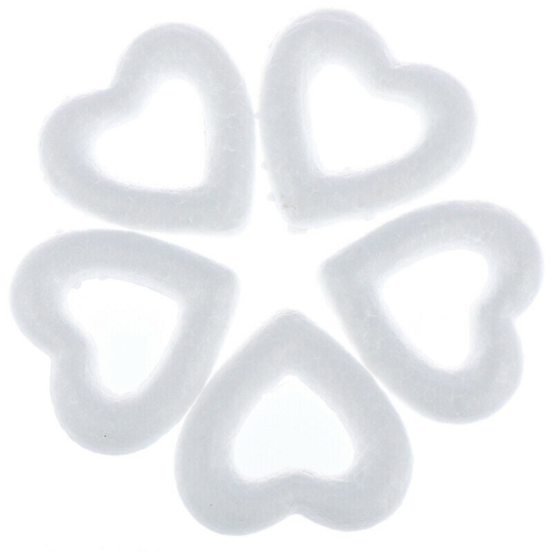 5PCS DIY White Heart Polystyrene Styrofoam Foam Ball For Christmas OrnamentsA LQ