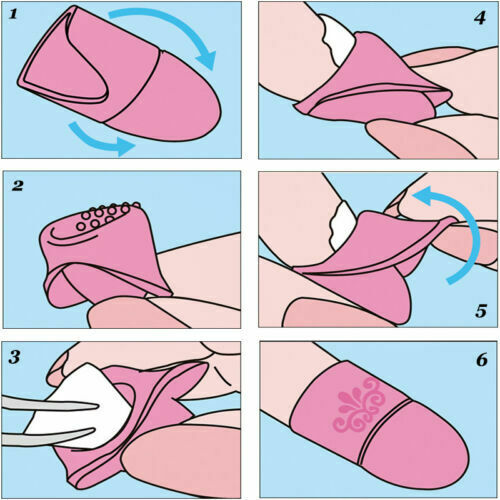 10PCS/Set Silicone Nail Soak Off UV Gel Art Polish Remover Wrap Clip Caps