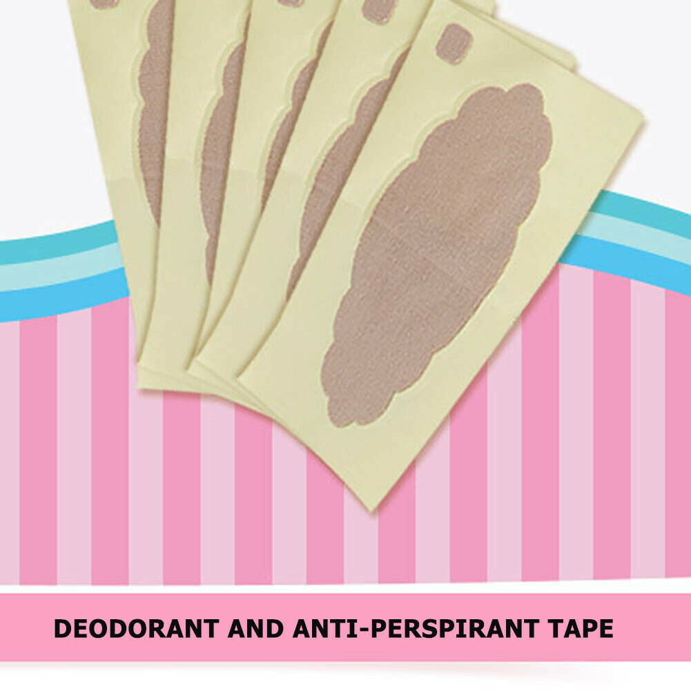 10pcs Men Women Armpit Sweat Pads Underarm Perspiration Absorbing Patch @