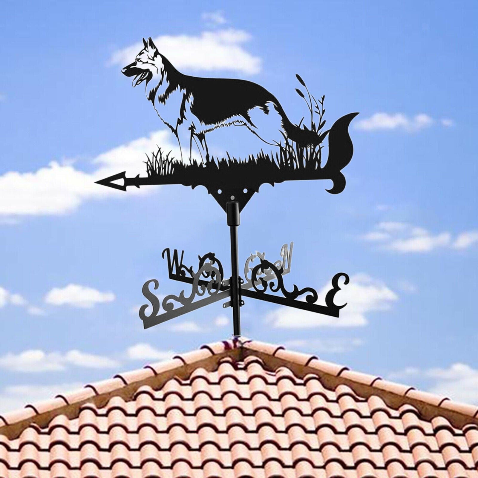 Weathervane Weather Vane Retro Farmhouse Roofs for Cupola Barn Outdoor Sheds