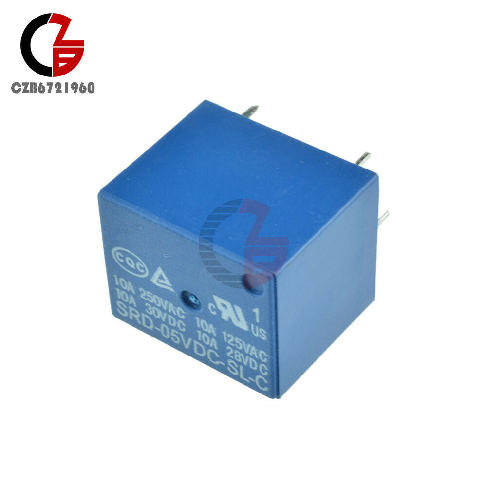 2PCS DC 5V Power Mini Relay SRD-5VDC-SL-C PCB