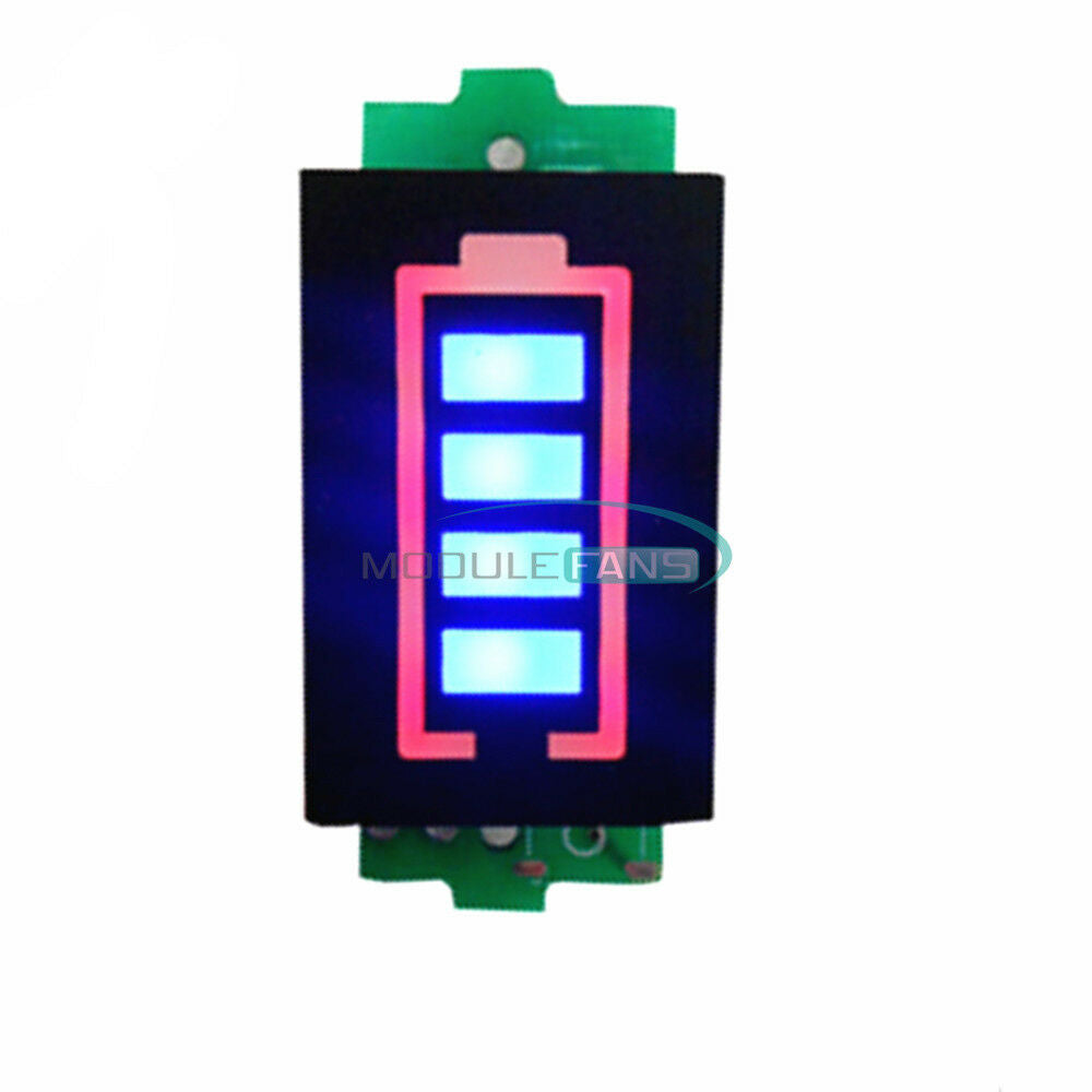 4S Lithium Battery Capacity Indicator Module Blue Display Power Tester 16.8V