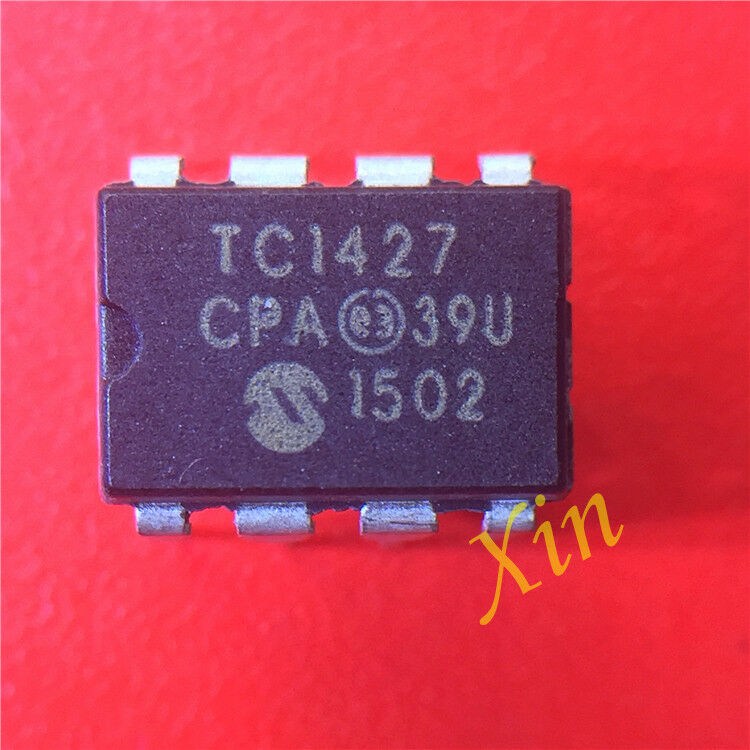 (5PCS) TC1427CPA IC MOSFET DVR 1.2A DUAL 8DIP 1427 TC1427
