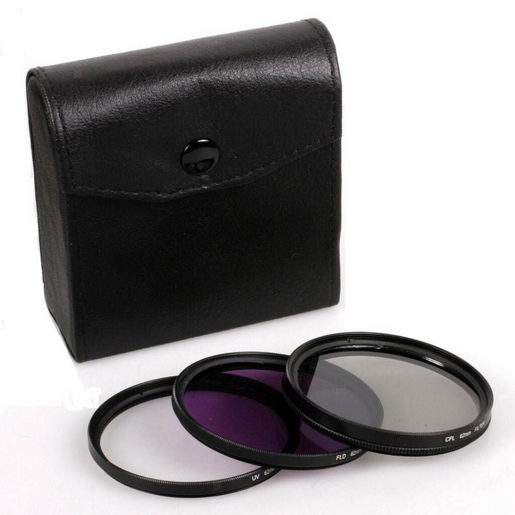 58mm FLD+UV+CPL Lens Filters Set with Bag for Olympus Pentax Digital Camera