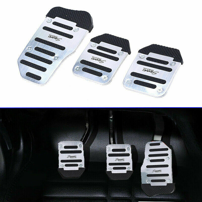 3x Universal Non Slip Manual Gas Brake Foot Pedal Pad Cover Car Accessories