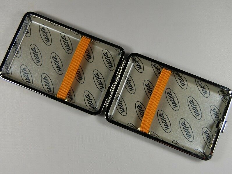 High quality Pocket Leather Cigarette Tobacco Case Box Holder 12pcs //GBMYH04-06