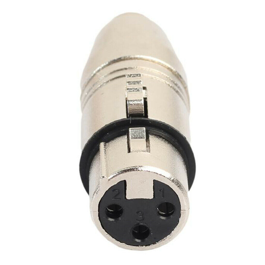 Durable Zinc Alloy XLR Female to RCA Female Mic Cable Extender Audio Adapter
