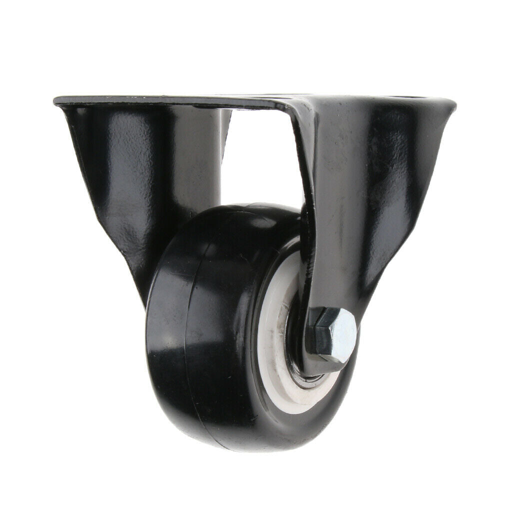 2" Directional Plate Roller Casters Wheels for Chair Table Crib Appliance PU