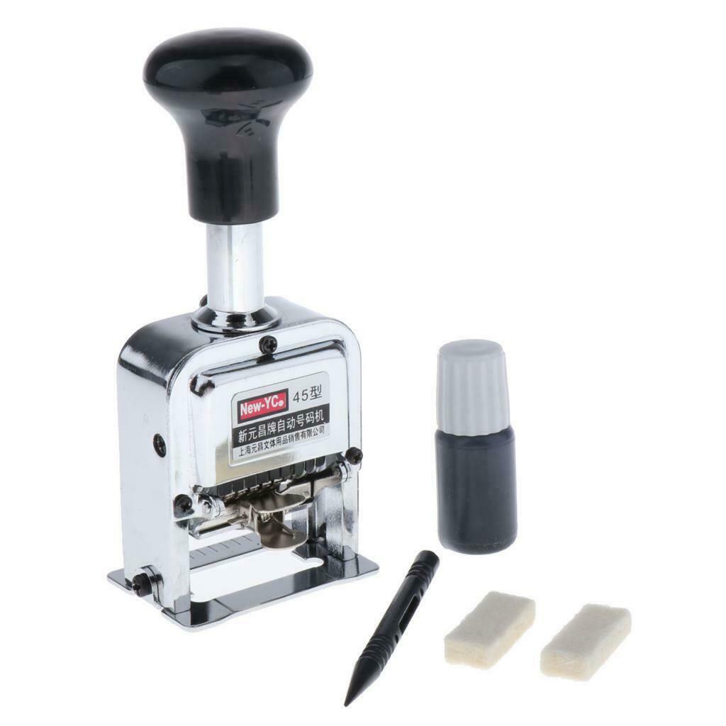 Note Pad Number Machine 6-digit fully automatic numbering machine, metal number stamp, numberi