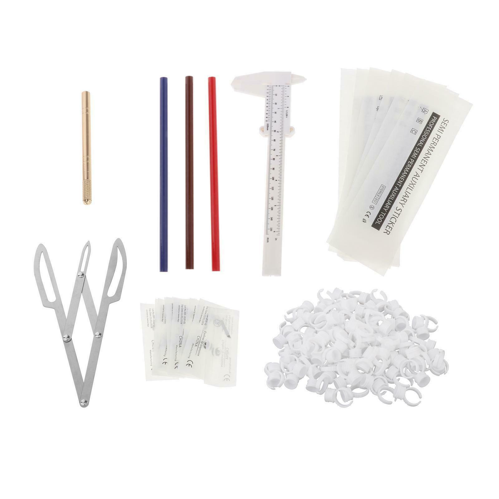 Permanent Tattoo Training Accessories Kit DIY Eyebrow Lip Beauty Tools