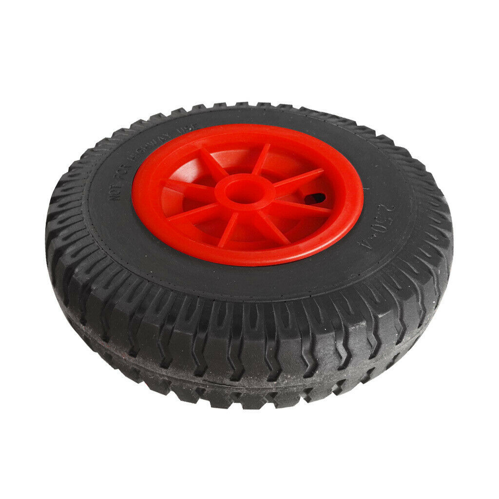 1 Pair 20.32cm/8" Puncture Proof Black Tyre on Wheel for Spare Jockey Wheels