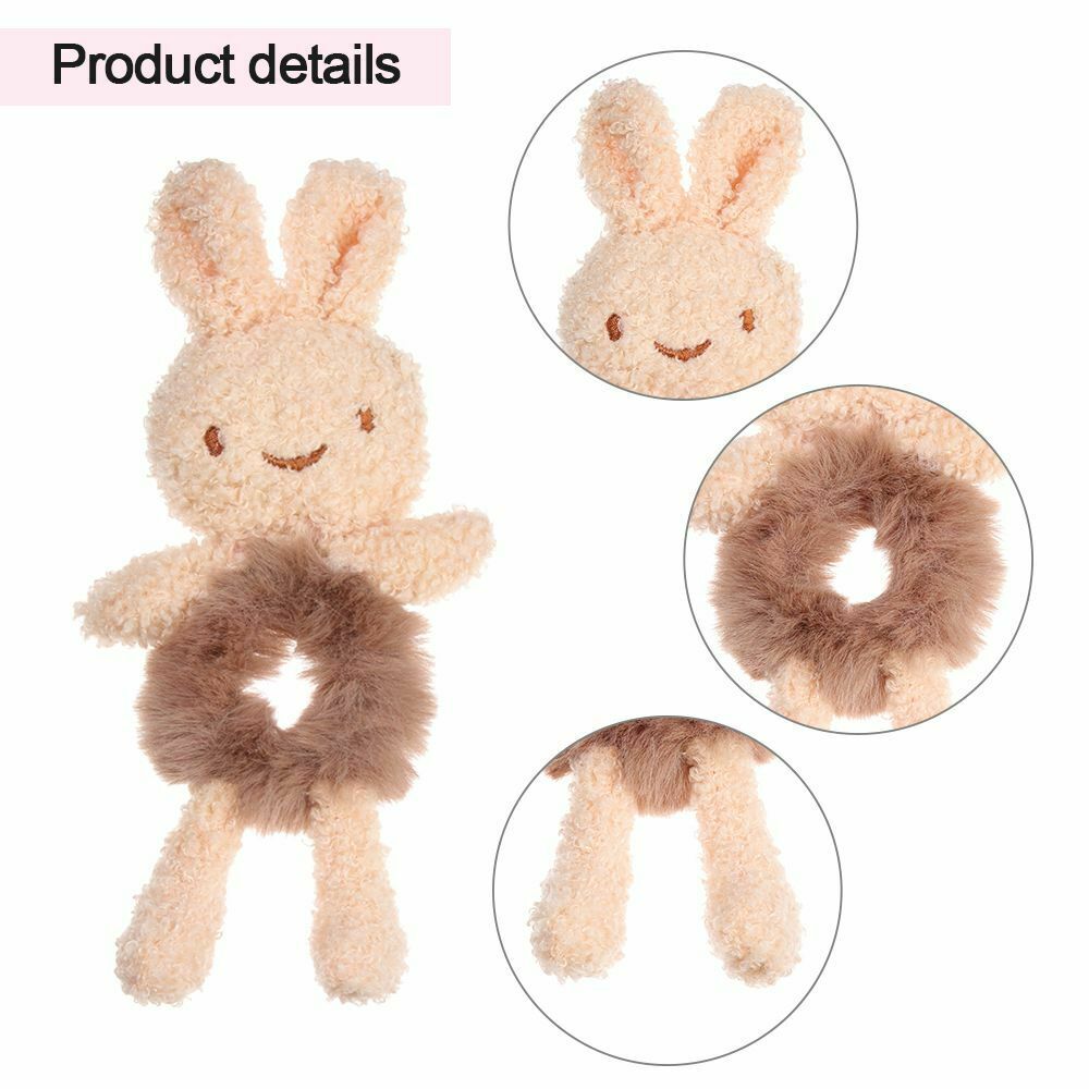 Ponytail Decorate HairHoop Plush HairBands Rabbit Hair Ties Headband