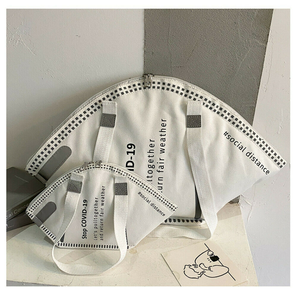 Bag Chain Canvas Creative Shoulder Bag Tote Bag Ladies Handbag Messenger Bag