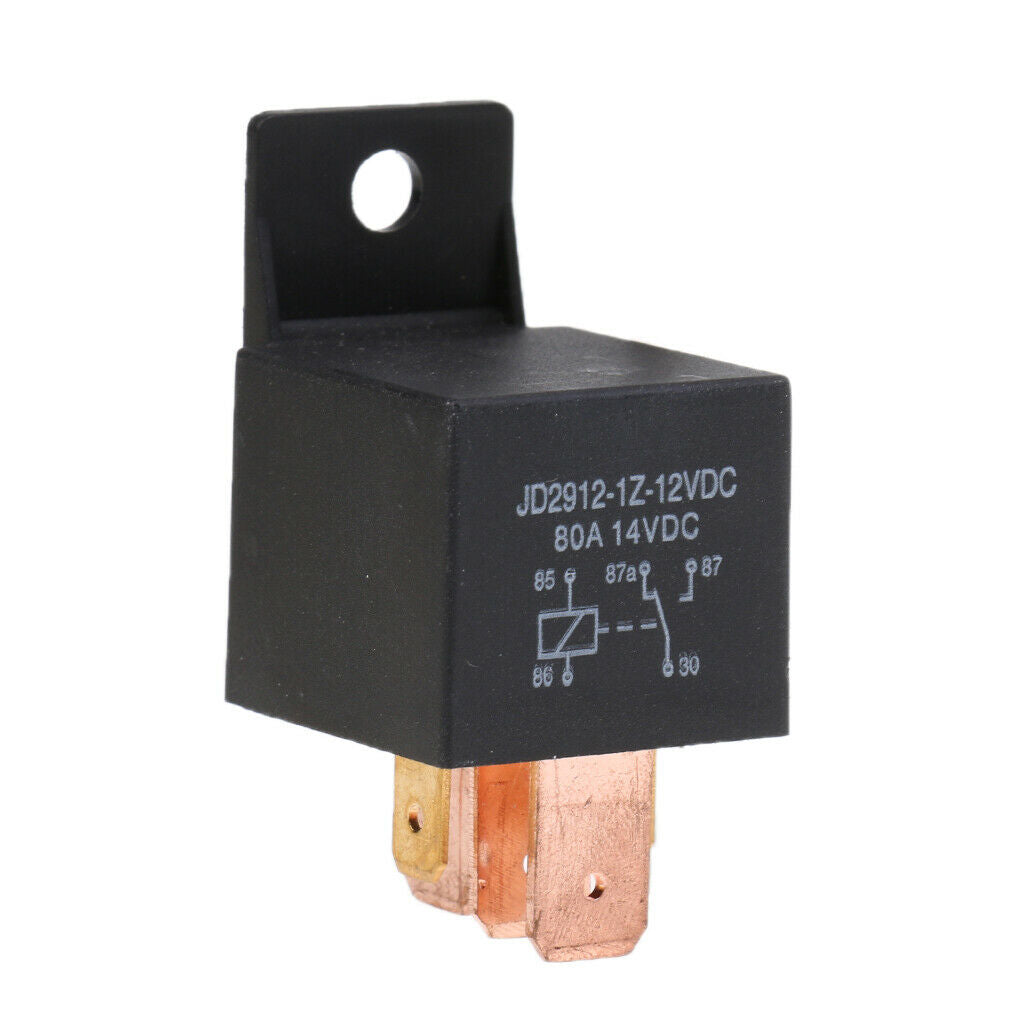 2X 12V 5 PIN Car Truck Automotive 80 AMP SPDT Change Over Relay with Bracket