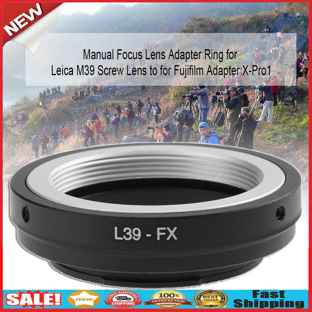 Camera Lens Adaper L39-FX for LEICA M39 Screw Lens to for Fujifilm X-Pro1 @