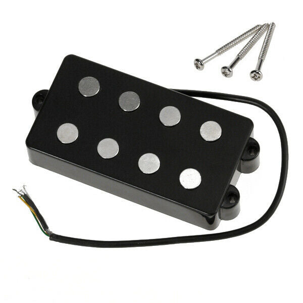 New Black 4 String Bass  Pickup For Active Bass Guitars Quality Parts
