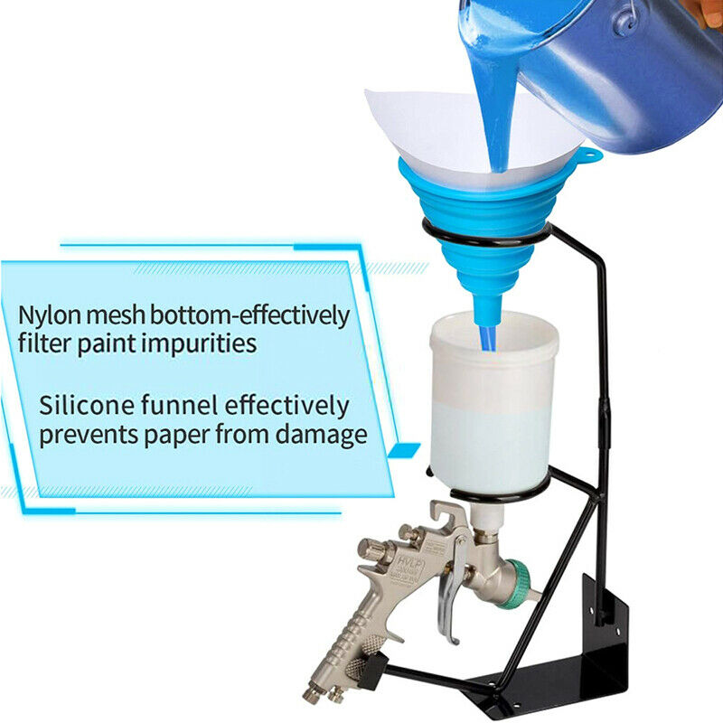 50Pc Paint Filter Paper Purifying Straining Cup Funnel Disposable Paper 100 MeI7