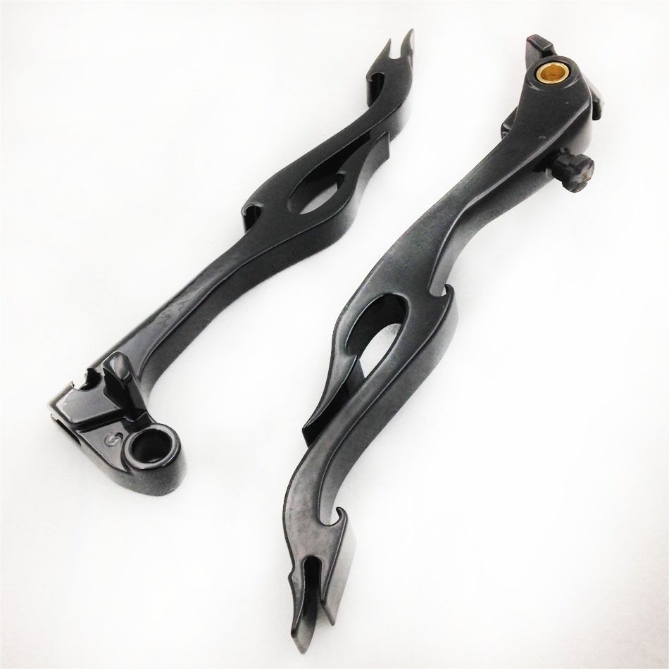 For Yamaha 2004-2012 YZFR1 R1 2005-2012 YZFR6 R6 Black Brake Clutch Flame Lever