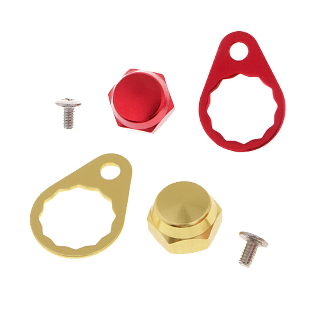 2pcs Baitcasting Fishing Reel Right Handle Parts, M8 Screw/Nut/Locking Plate