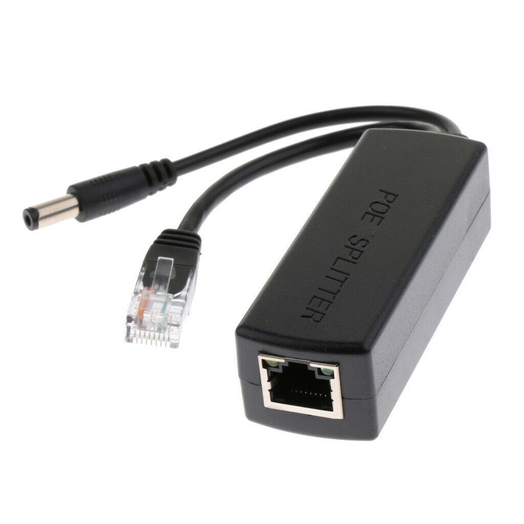 Active PoE Splitter Power Over Ethernet 48v to 12v Micro USB Plug