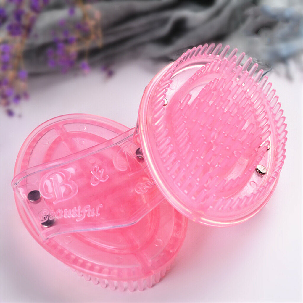 Hair Scalp Massager Shampoo Brush Meridian Brush Scalp Care Brush Pink