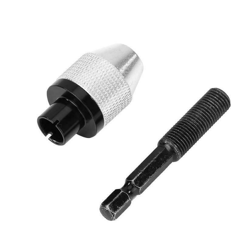 1/4" Drill Bit Quick Change Keyless Chuck Conversion Hex Shank Adapter