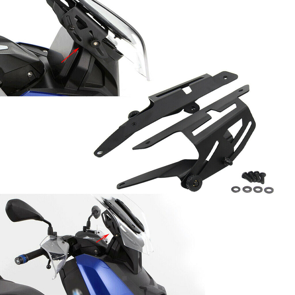2PCS Adjustable CNC Windshield Bracket Motorcycle Supplies for BMW C400X