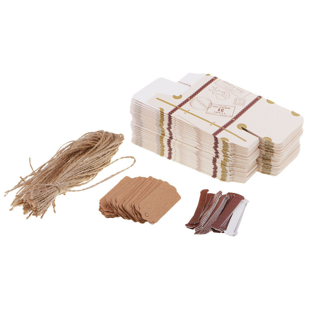 50 Pcs Beautiful Mini Luggage Storage Wedding Candy Box Wedding