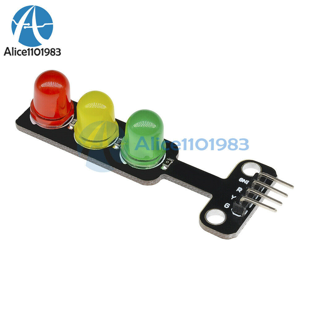10PCS 5mm 5V LED Traffic Light Digital Signal Output Module Red Green Blue