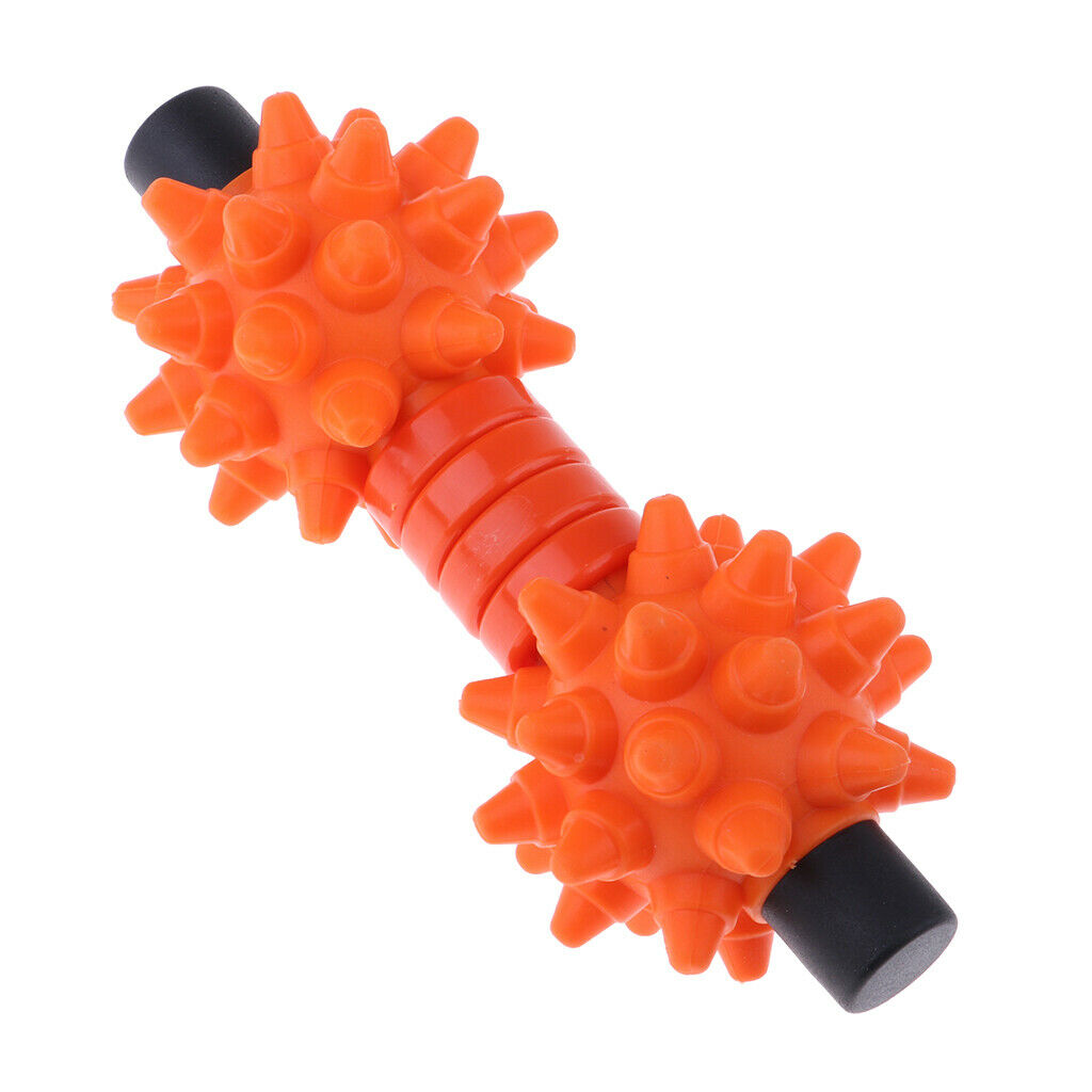 Yoga Pilates Gym Massage Bar Stick Double Fitness Peanut Ball Gym Exerciser