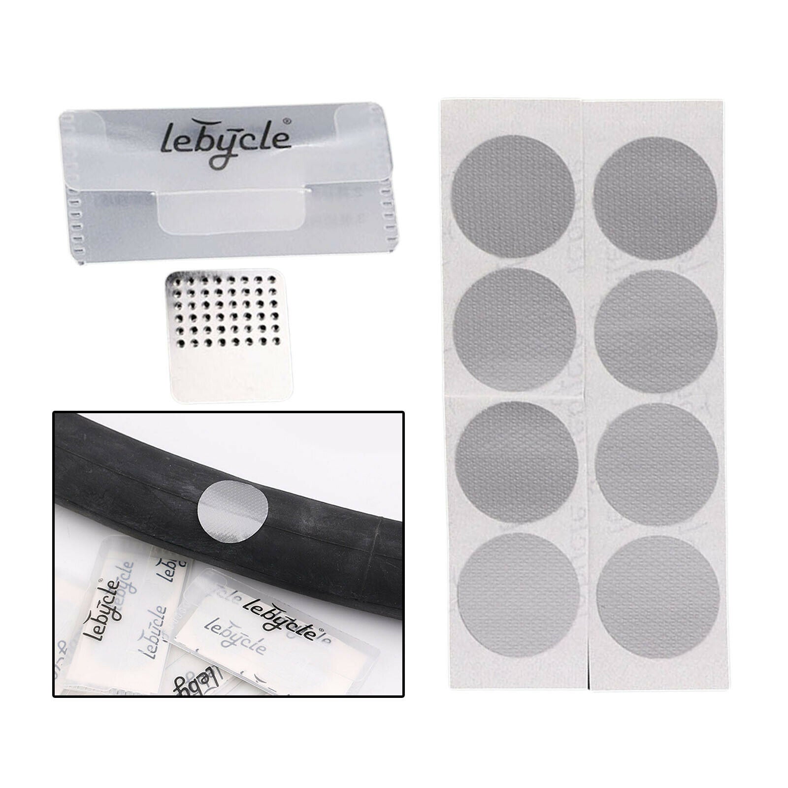 Bike Tire Patch Bicycle Puncture Repair Kit Fixed Set for Road MTB Bikes