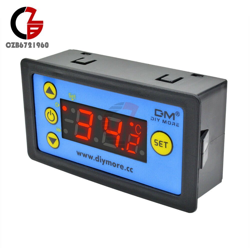 W3231 DC 24V LED Thermostat Temperature Controller -50°C-99 °C W/ Sensor Probe