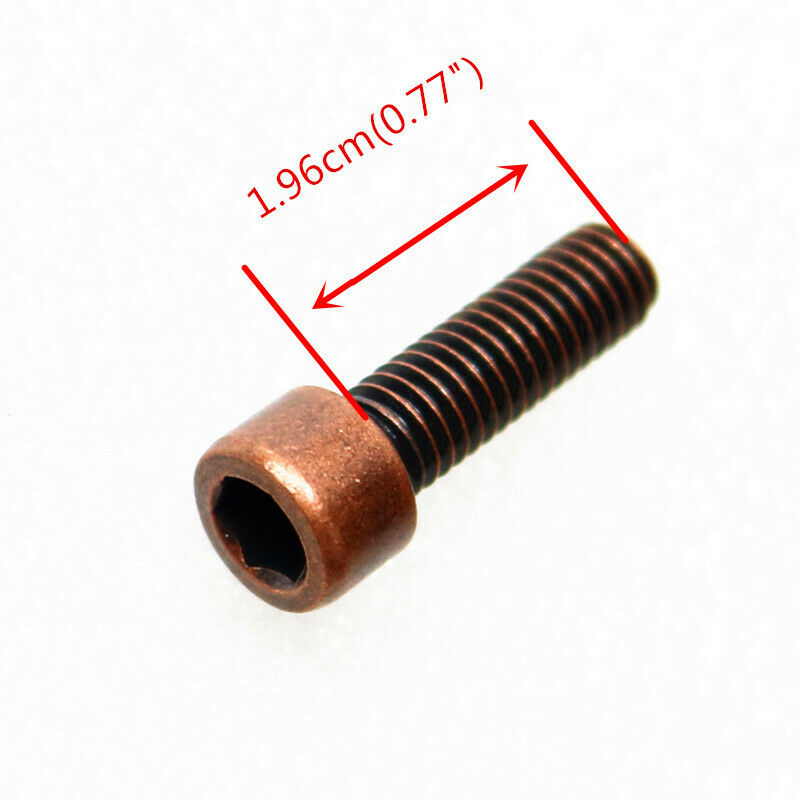 M6 20 pcs Copper Fairing Body Top Hexagon Inner Hexangular Bolts Screw Universal