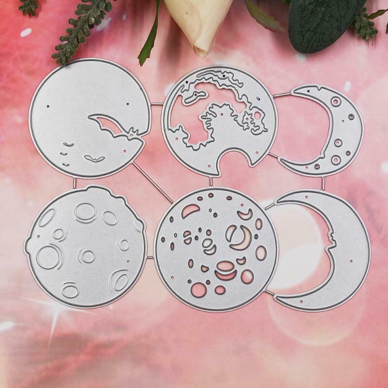 Sun Moon Metal Cutting Dies Stencil Scrapbooking DIY Album Stamp Paper Embossing