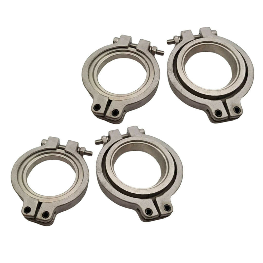 Set of 4 44mm V band Flang Clamp Set for MVR Wastegate Kit Set Flange Set