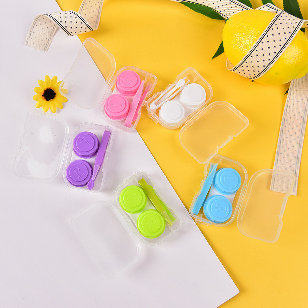 Mini Transparent Clear Portable Contact Lens Case Storage Box Holder Conta.l8