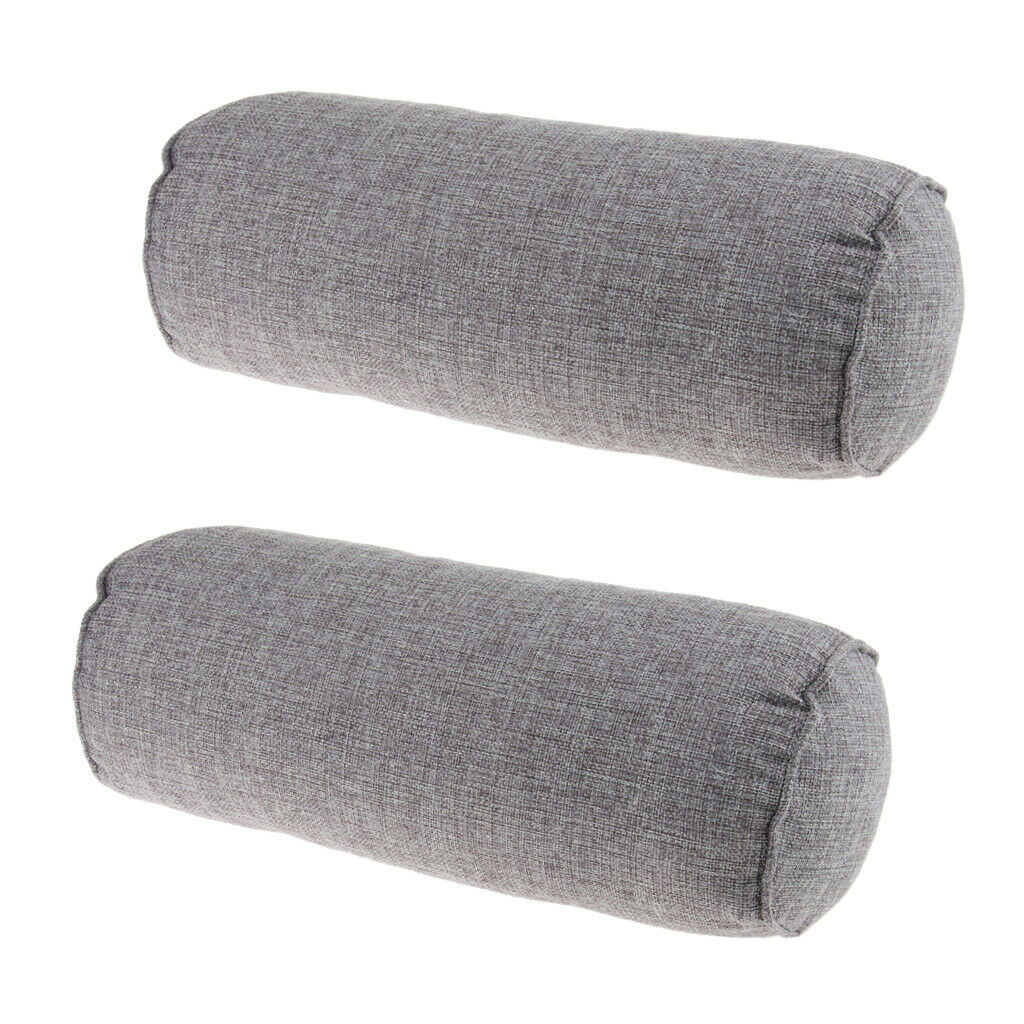 2PCS Comfortable Back Neck Roll Pillow Orthopedic Sleep Pillows Foot Support