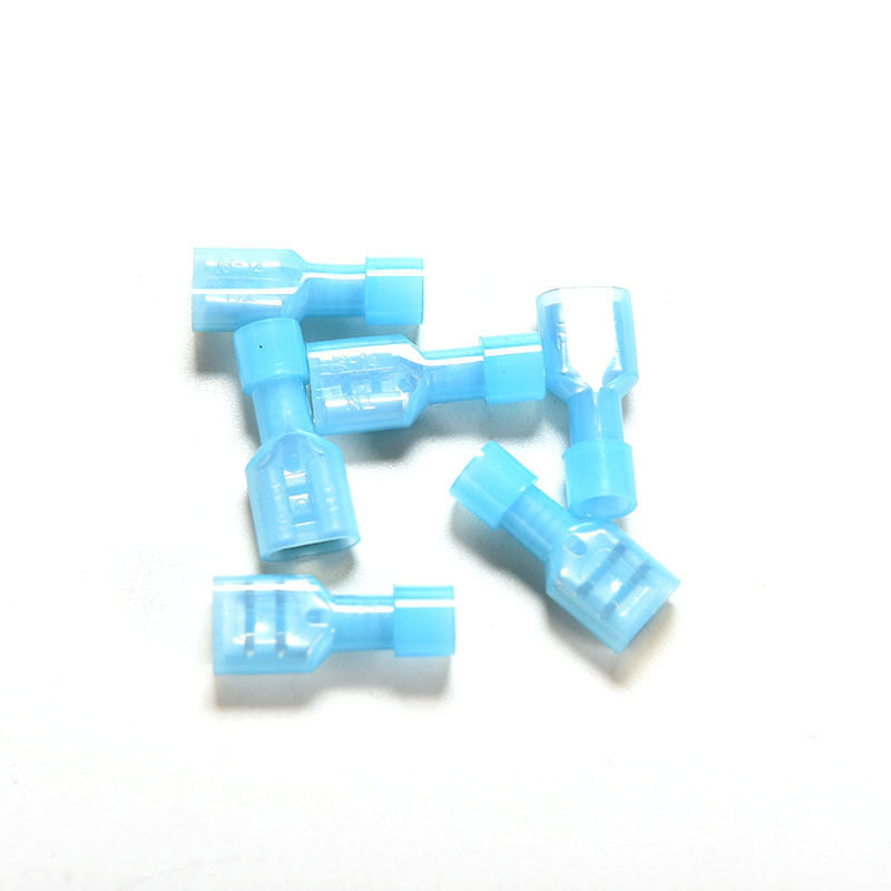 50Pcs Fully Insulated Nylon Female Spade Crimp Connector Terminals 16-14AWDEAU