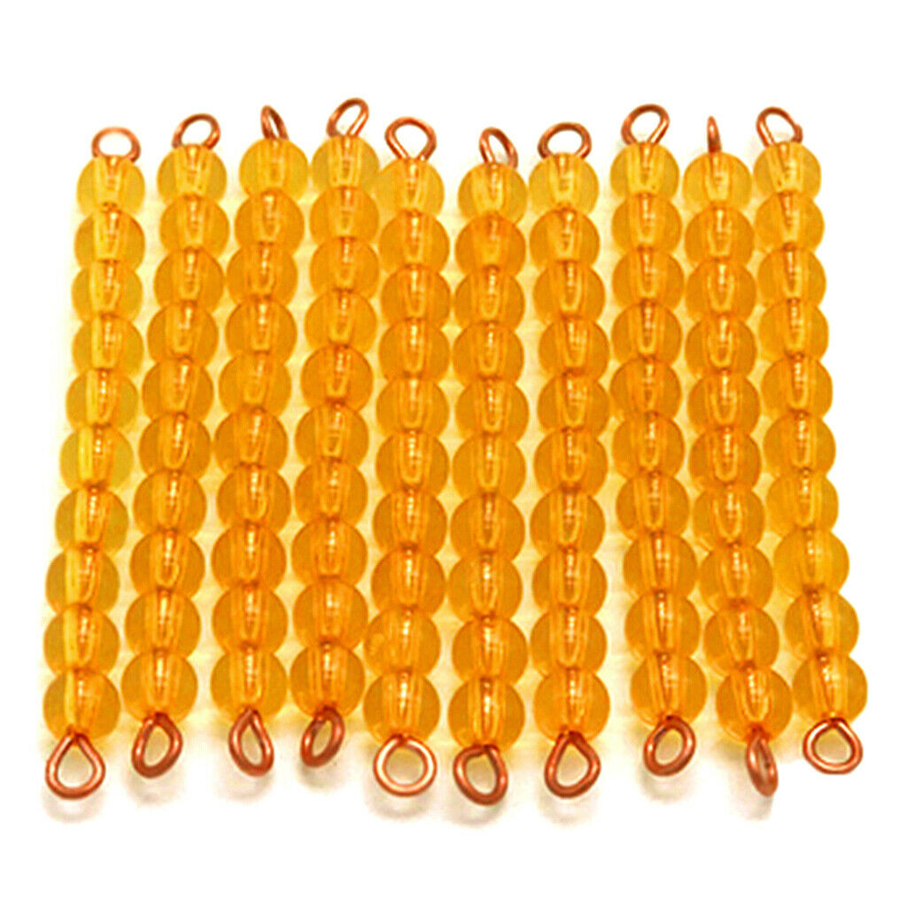 Mathematics Material Children's Educational Toys 50 Pieces Ten Beads