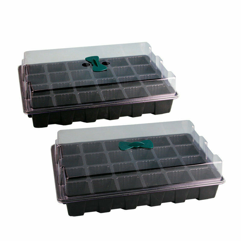 1PC Plant Nursery Pot Planting Tray Kit Germination Box With Lid Home Garden