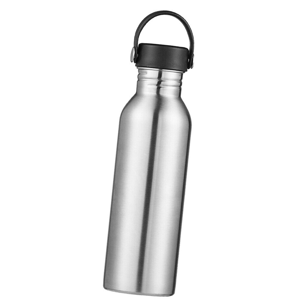 Stainless Steel Sports Water Bottle Cycling Hiking Flask PP Lid 750ML