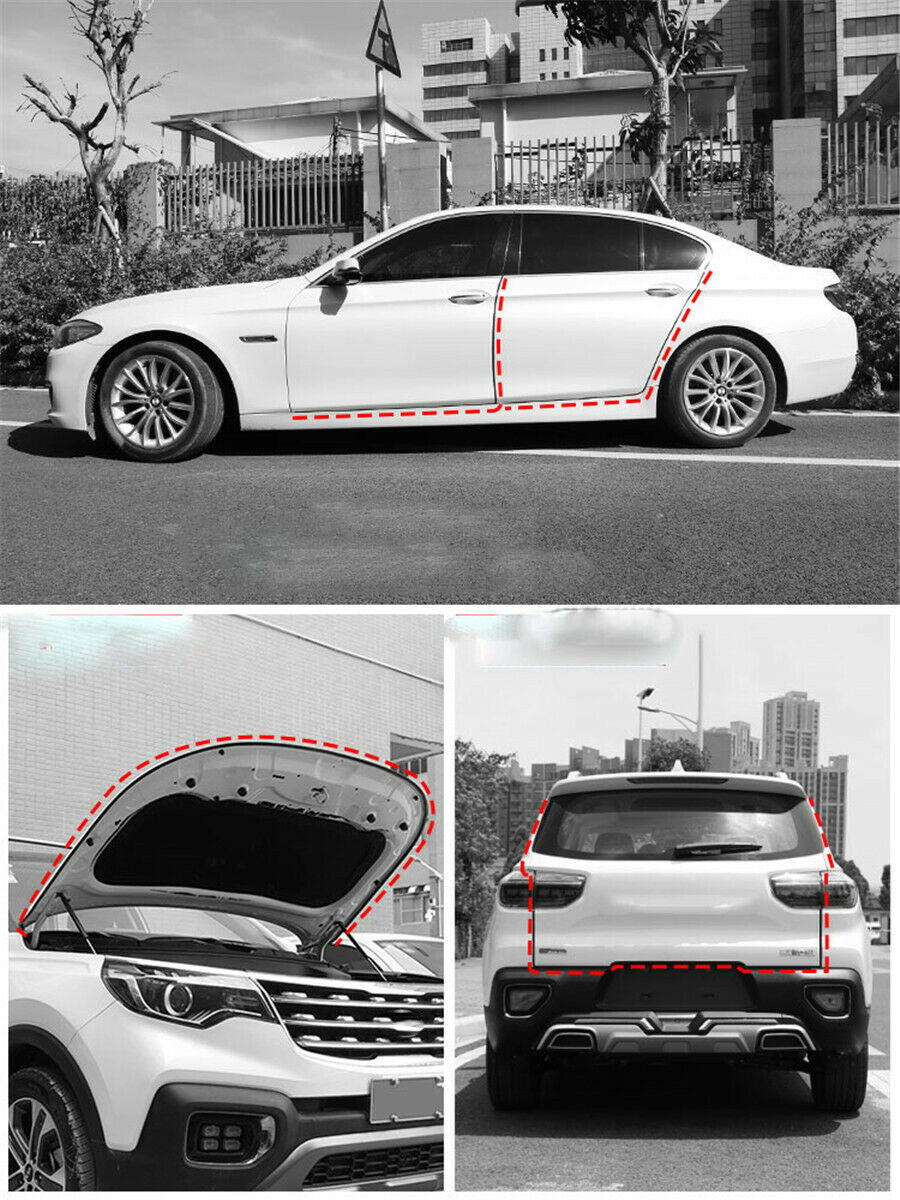 5M Rubber Seal Weather strip Protector Auto Car Door Edge Guards Soft U-Shape