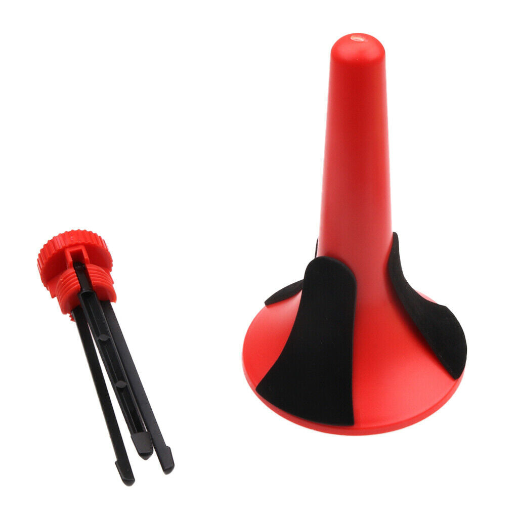 1pc Foldable Plastic Trumpet Tripod Stand Holder Wind Instrument Parts, with