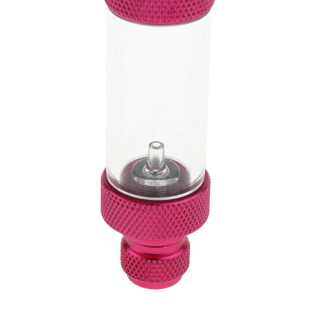 Aquarium Aluminum Bubble Counter with Check Valve for Co2 Diffuser Double Head