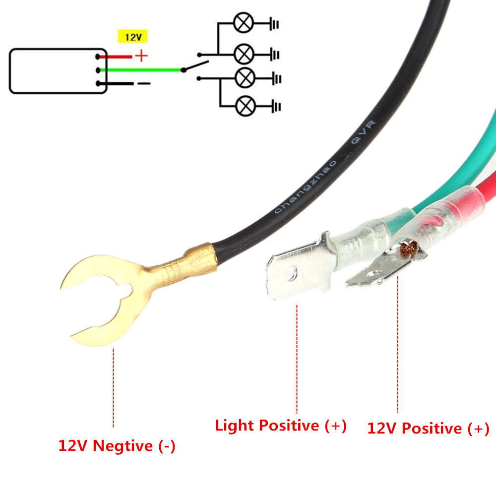 DC 12V 240W 3-Pin Turn Signal Flasher Relay For Motorcycle ATV Lamp LED Light