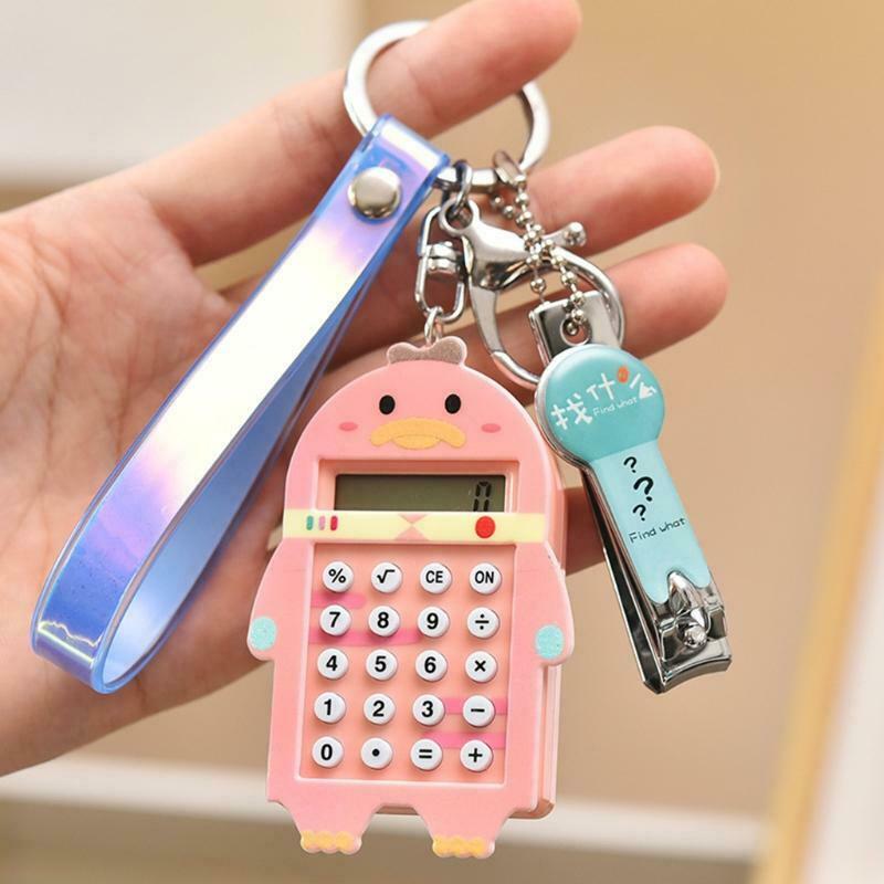 Student Keychain School Supplies Calculator Backpack Key Ring Teachers Gifts